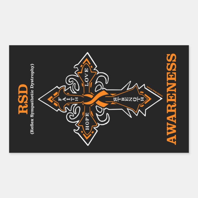 Cross/Awareness...RSD Rechteckiger Aufkleber (Vorderseite)