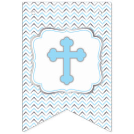 Cross Banner Blue & Silver