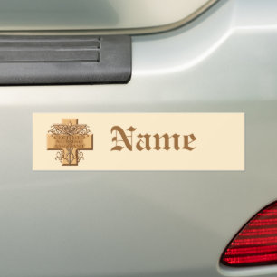 Cross Caduceus CNA Nurse Autoaufkleber