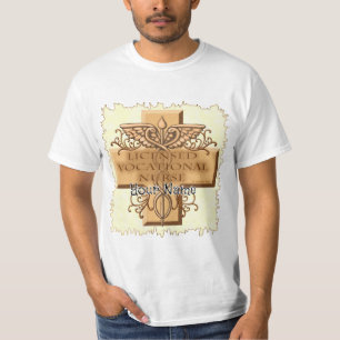 Cross Caduceus LVN Krankenschwester T-Shirt