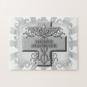 Cross Caduceus Nurse Midfrau