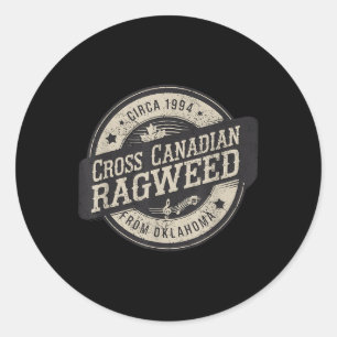 Cross Canadian Ragweed Konzert 2025 Retro Men Wome Runder Aufkleber