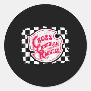 Cross Canadian Ragweed Schachbretts Konzert 2025 Runder Aufkleber