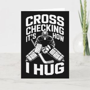 Cross Checking So Umarme ich, Eishockey-Trainer Pl Karte