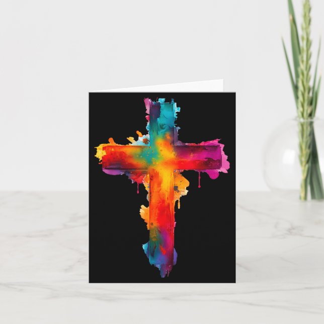 Cross Christian Religious Believe Blessed Faith Gr Karte (Vorderseite)
