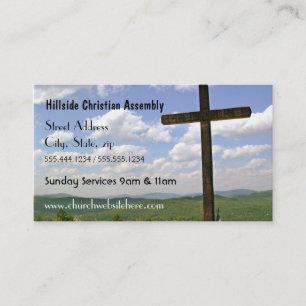 Cross Church Business Card Visitenkarte