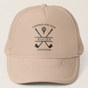 Cross Club Golf Name Golf Hat Truckerkappe