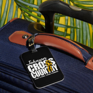 Cross Country ADT TEXT Runner, der Team Player läu Gepäckanhänger