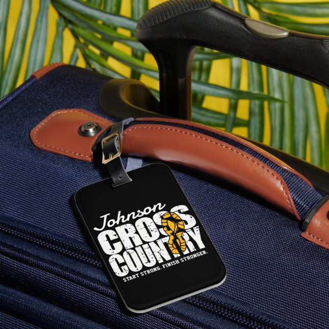 Cross Country ADT TEXT Runner, der Team Player läu Gepäckanhänger (Vorderseite Insitu 1)