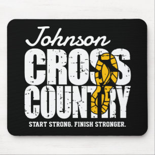 Cross Country ADT TEXT Runner, der Team Player läu Mousepad