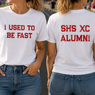 Cross Country Alumni Lustig Ich War Einmal Schnell Tri-Blend Shirt