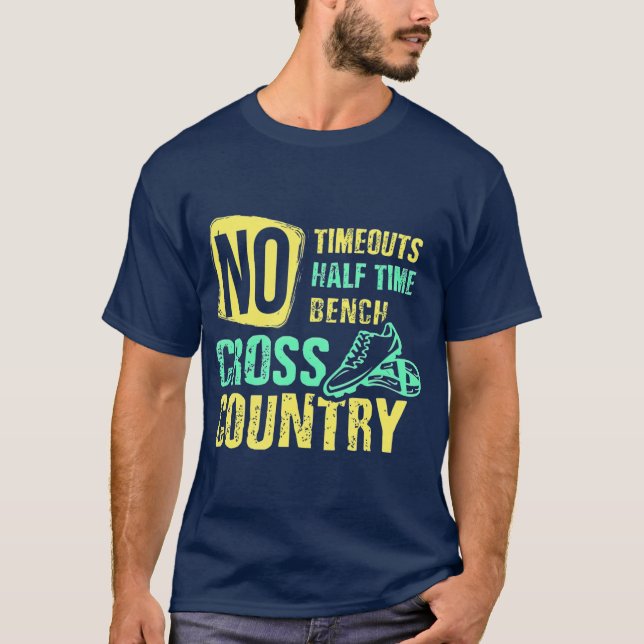 Cross Country eams, die für XC Runners Geschenke l T-Shirt (Vorderseite)