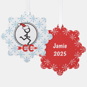 Cross Country Holiday Runner © Paper Ornament Card Karte