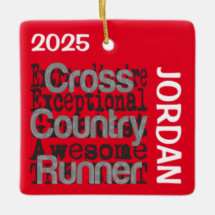 Cross Country Läufer Extraordinaire INDIVIDUELL Keramikornament