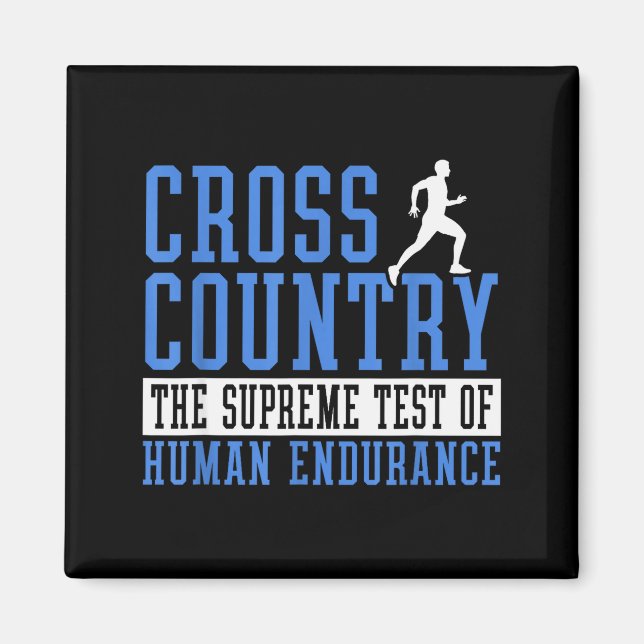 Cross-Country-Laufmotivation Magnet (Vorne)
