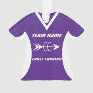 Cross Country Lila Sports Jersey Ornament