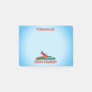 Cross Country Niedlich Running Shoe © Personalize Post-it Klebezettel