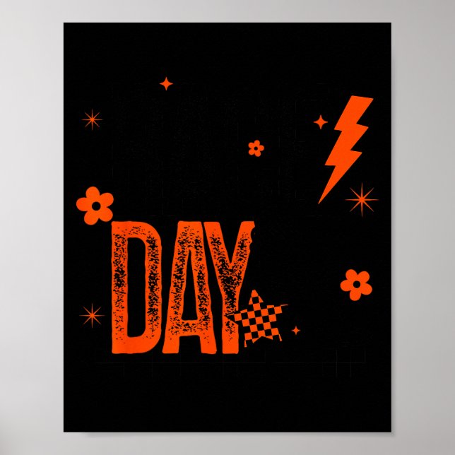 Cross Country Race Day Runner Track And Field Oran Poster (Vorne)