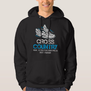 Cross Country Real Athleten Lauf Meilen Joggen Car Hoodie