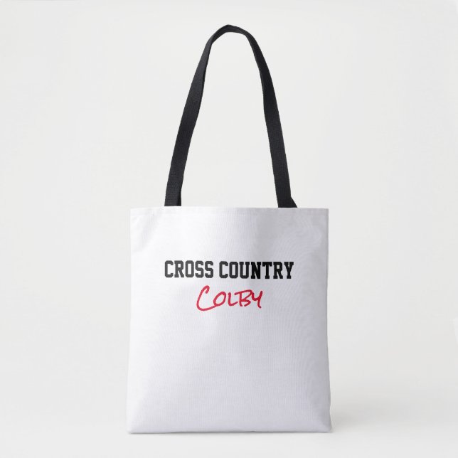 Cross Country Run NAME Sport Distanzmotivation Tasche (Vorderseite)