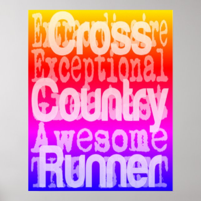 Cross Country Runner Fun Poster (Vorne)