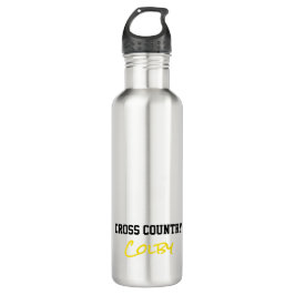 Cross Country Runner NAME Sportler Running Athlete Edelstahlflasche
