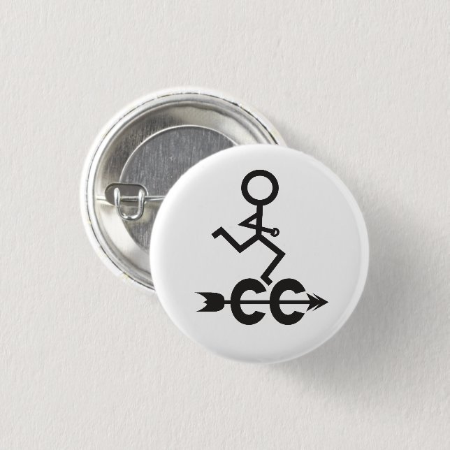 Cross Country Runner © Running and Arrow Symbol Button (Vorne & Hinten)