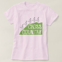Cross Country Runners on Hill © T - Shirt