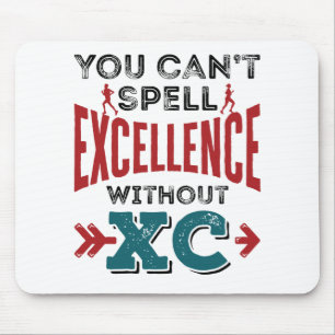 Cross Country Running Funny Excellence XC Mousepad