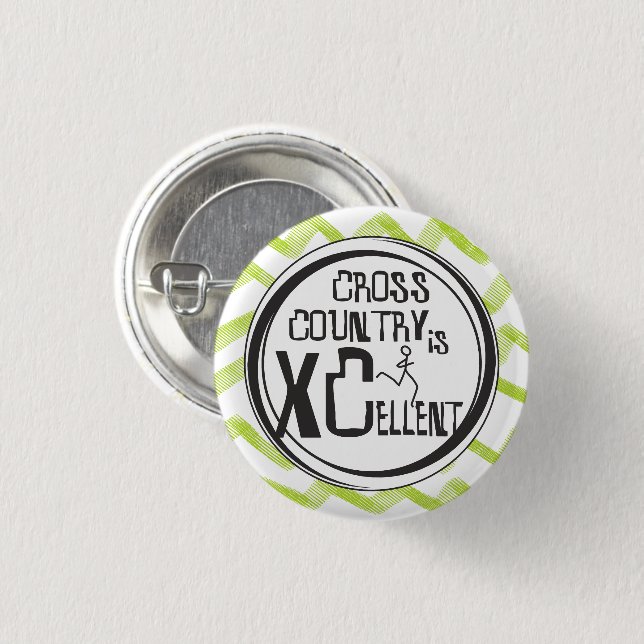 Cross Country Running ist XCellent © Button (Vorne & Hinten)