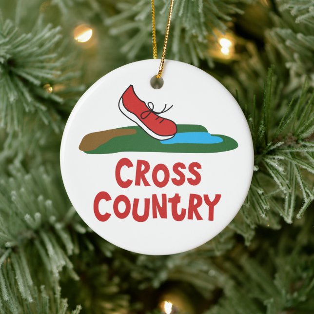 Cross Country Running Keramikornament (Baum)