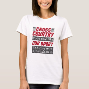 Cross Country Running lustig wie unser Sport T-Shirt