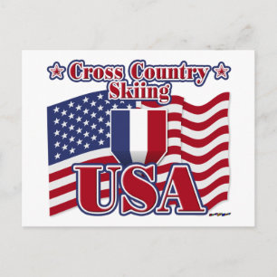 Cross Country Ski USA Postkarte
