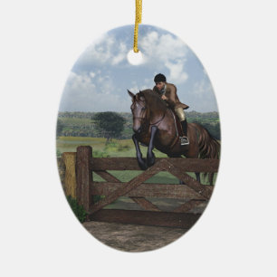 Cross Country - Springendes Pferd Ornamente