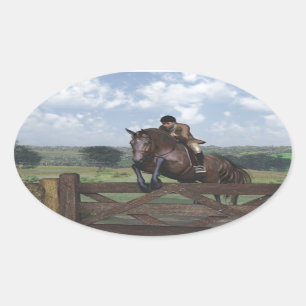 Cross Country - Sticker Cheval de saut