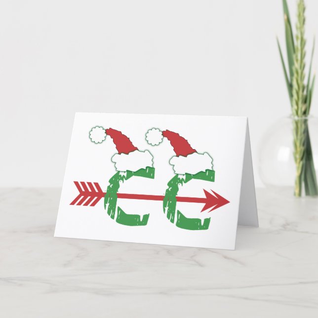 Cross Country Weihnachten © Running Symbol Card (Vorderseite)