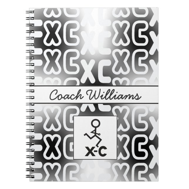 Cross Country XC Coach Notebook Notizblock (Vorderseite)