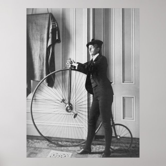 Cross-Dressed Cyclist, 1890er Poster (Vorne)