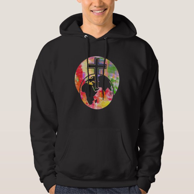 CROSS EASTER RESURRECTION OF JESUS CHRIST HOODIE (Vorderseite)