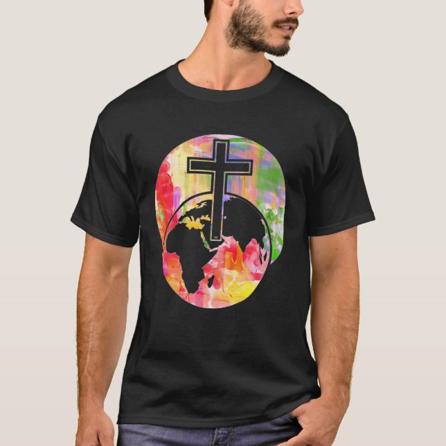 CROSS EASTER RESURRECTION OF JESUS CHRIST T-Shirt (Vorderseite)