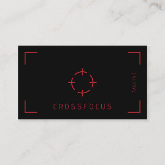 Cross Focus Logo Geschäftskarten Vorlage Visitenkarte