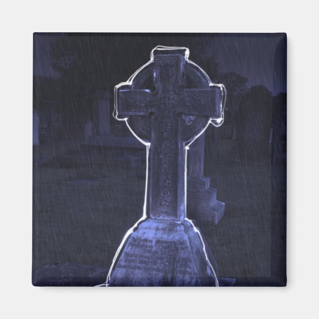 Cross Gravestone Magnet (Vorne)