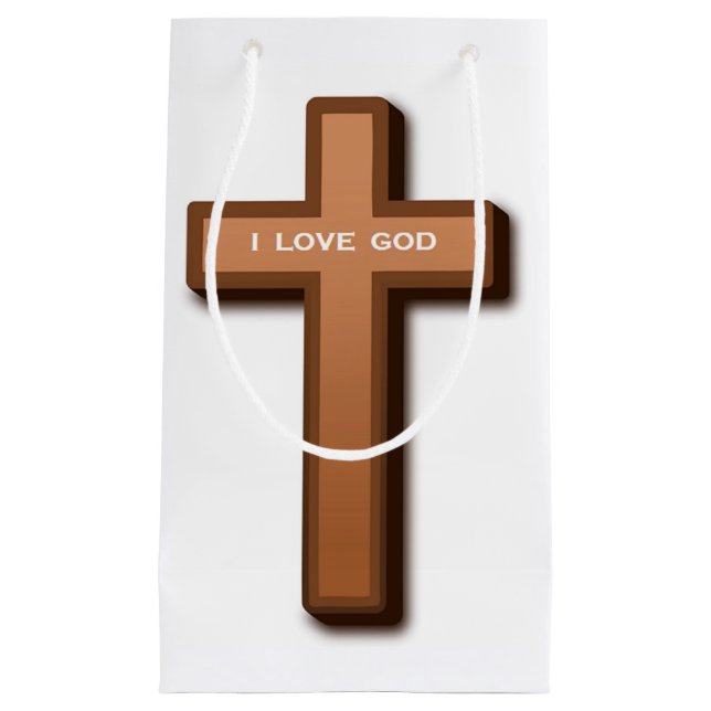 CROSS "I LIEBE GOD" KLEINE GESCHENKTÜTE (Vorderseite)