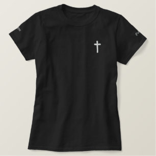 Cross - iHope - iFollow Besticktes T-Shirt