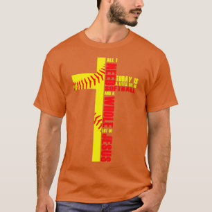 Cross Jesus Softball Baseball Believer T-Shirt