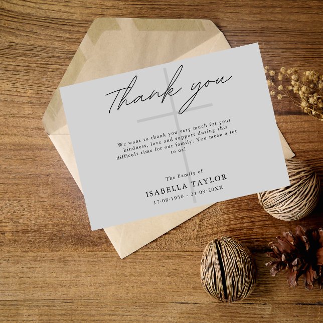 Cross katholische Beerdigung Gedenkstätte Grau Vie Karte (Von Creator hochgeladen)