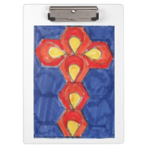Cross Motif A4 Zwischenablage Klemmbrett