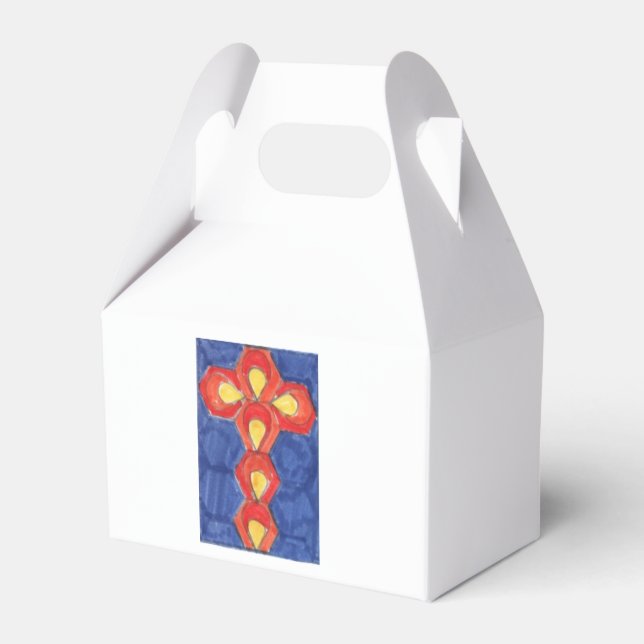 Cross Motif Gable Geschenkboxen Geschenkschachtel (Rückseite)