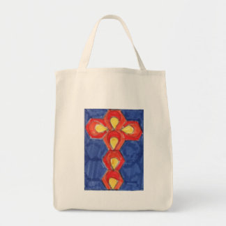 Cross Motif Lebensmitteltasche Tragetasche