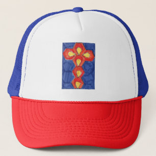 Cross Motif Trucker Hat Truckerkappe